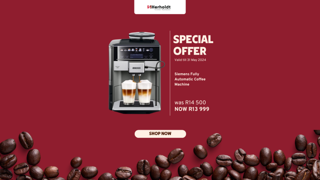 Siemens Coffee Machine 24 to 31 May